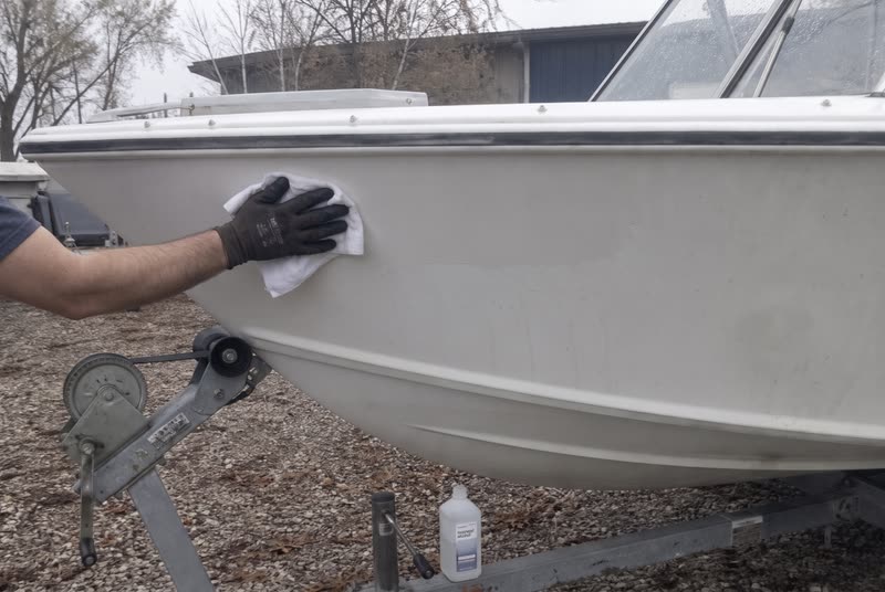 Step 1 · Wash, then wipe with alcohol. Soap leaves a film and wax is the enemy of adhesive.